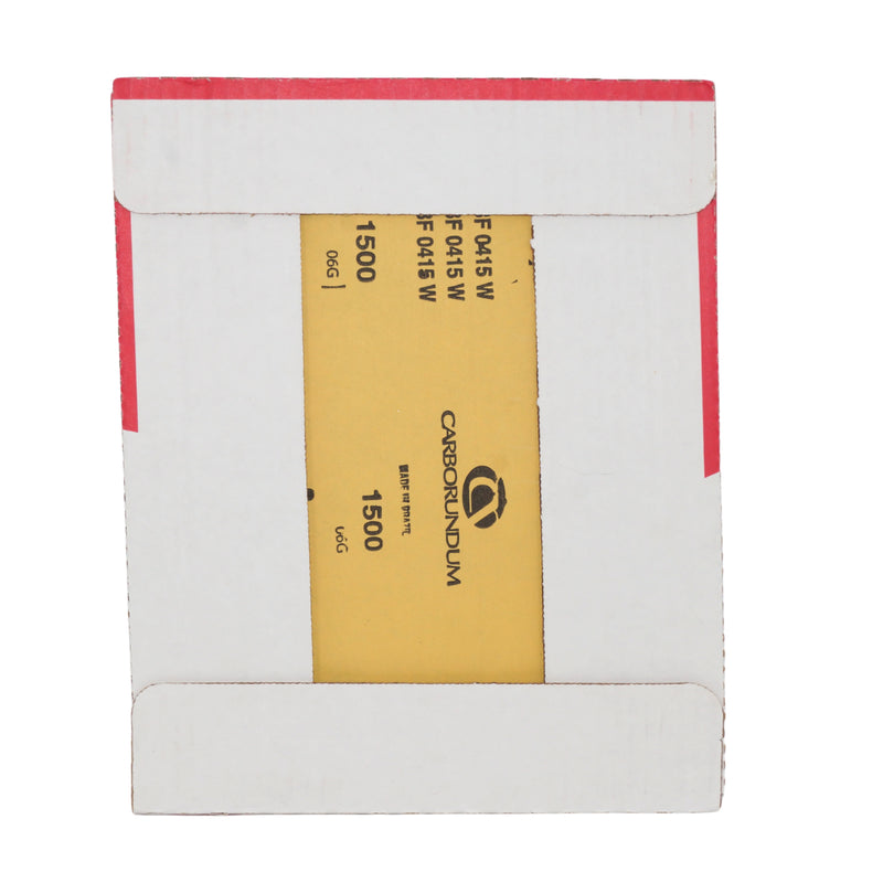 Carborundum 9" x 11" 1500GR Carbo Premier Red Mirror Finish Wet/Dry - 63878 (50/slv)