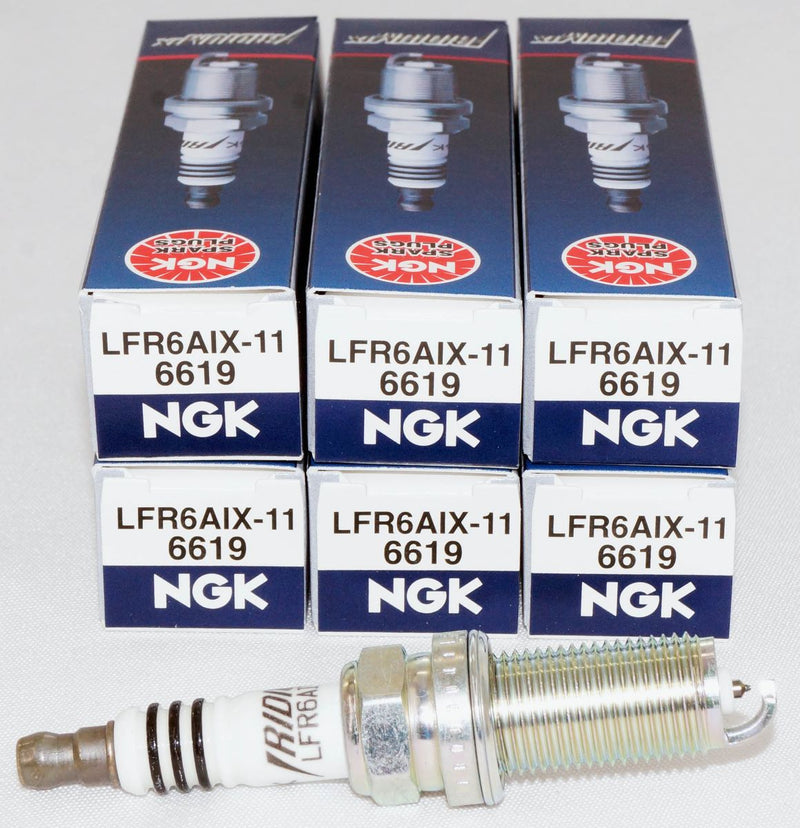 NGK 6619 Iridium IX Spark Plug LFR6AIX11 for BMW Mercedes Toyota