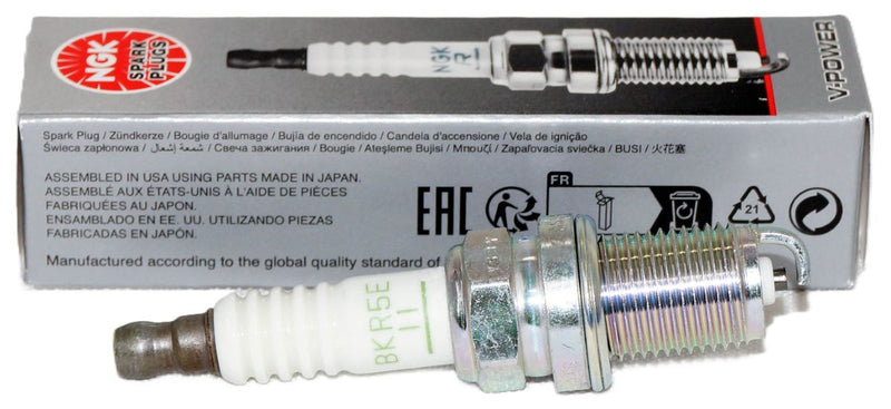 NGK 6953 V-Power Spark Plug BKR5E11 for Nissan Toyota Subaru Audi VW Mazda Kia