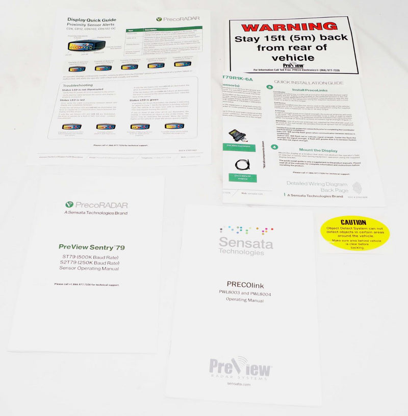 PrecoRADAR Sentry79 Rear Back-Up Starter Kit Wireless Blind Spot Radar System