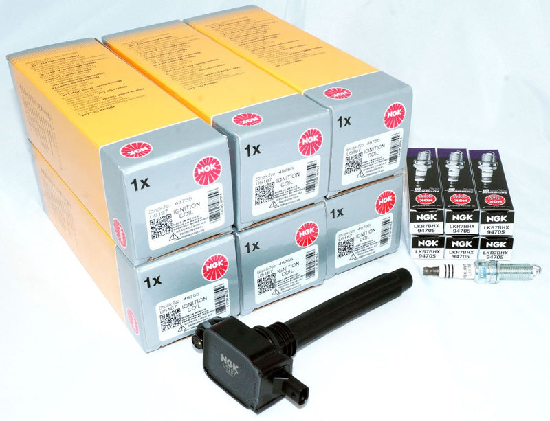 NGK Spark Plug and Ignition Coil Kit for select 11-23 CDJR 3.6L V6 Engines