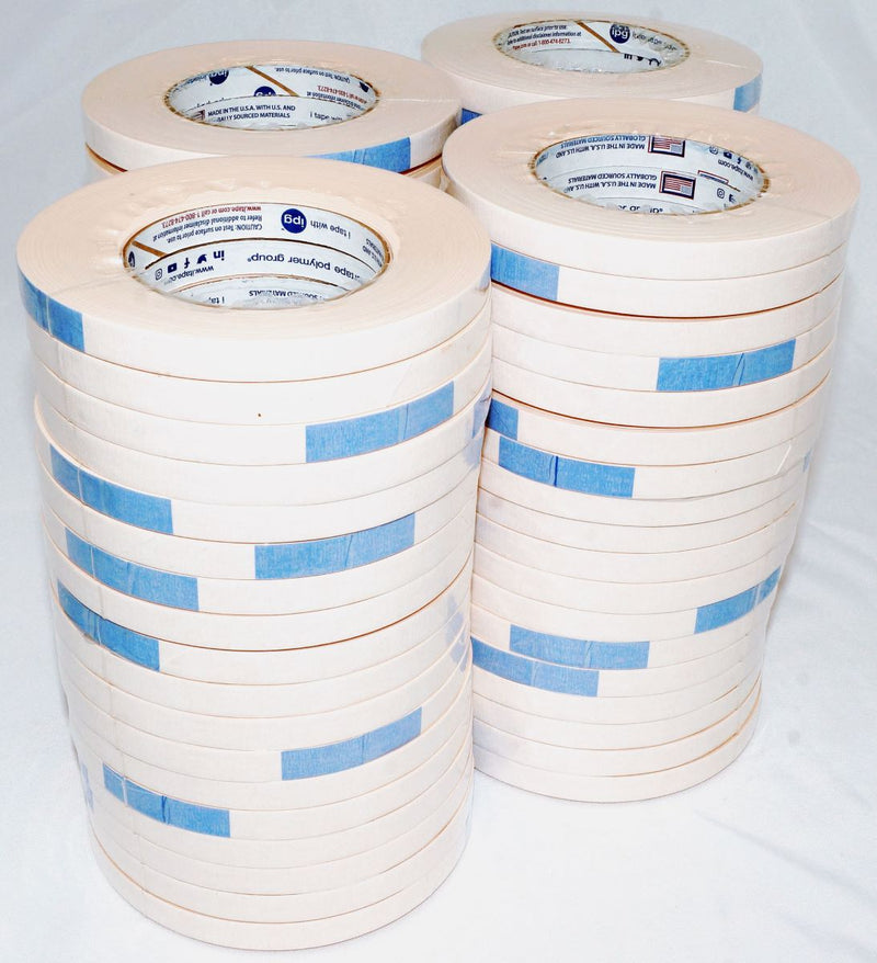 InterTape 591 1/2 inch Double Sided Flat Back Paper Tape 36 yds Beige BEIG0536