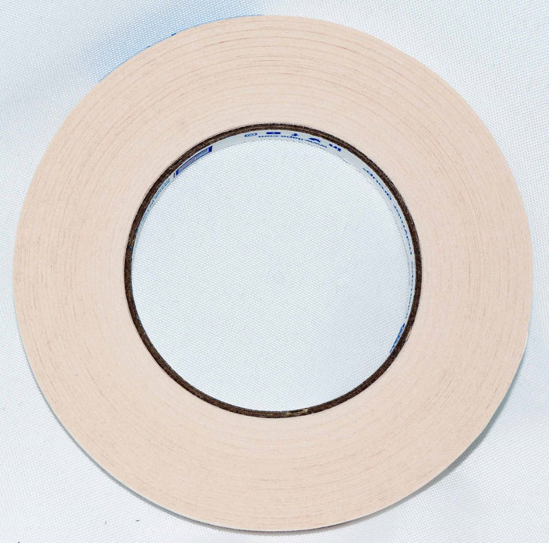 InterTape 591 1/2 inch Double Sided Flat Back Paper Tape 36 yds Beige BEIG0536