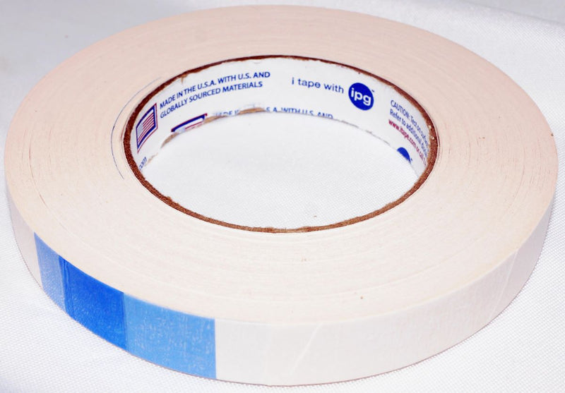 Intertape 591 3/4” Double Sided Flat Back Paper Tape 36 yd Beige IPG BEIG07536