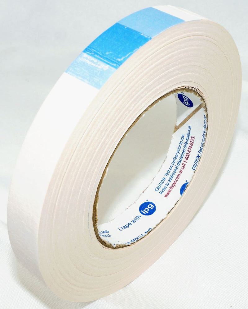 Intertape 591 3/4” Double Sided Flat Back Paper Tape 36 yd Beige IPG BEIG07536