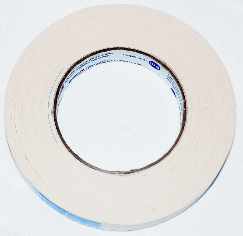 Intertape 591 3/4” Double Sided Flat Back Paper Tape 36 yd Beige IPG BEIG07536