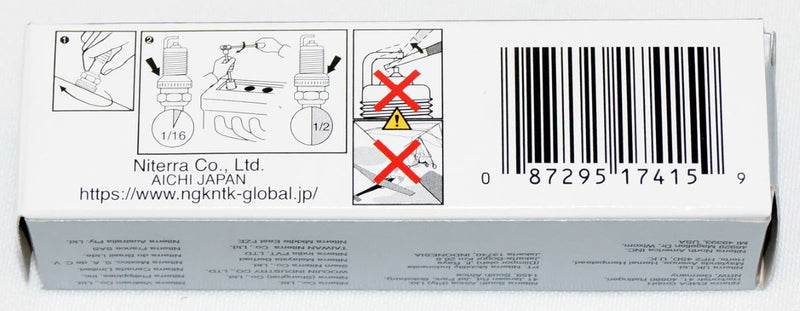 NGK 7415 DCPR8EKP Multi-Ground Spark Plug
