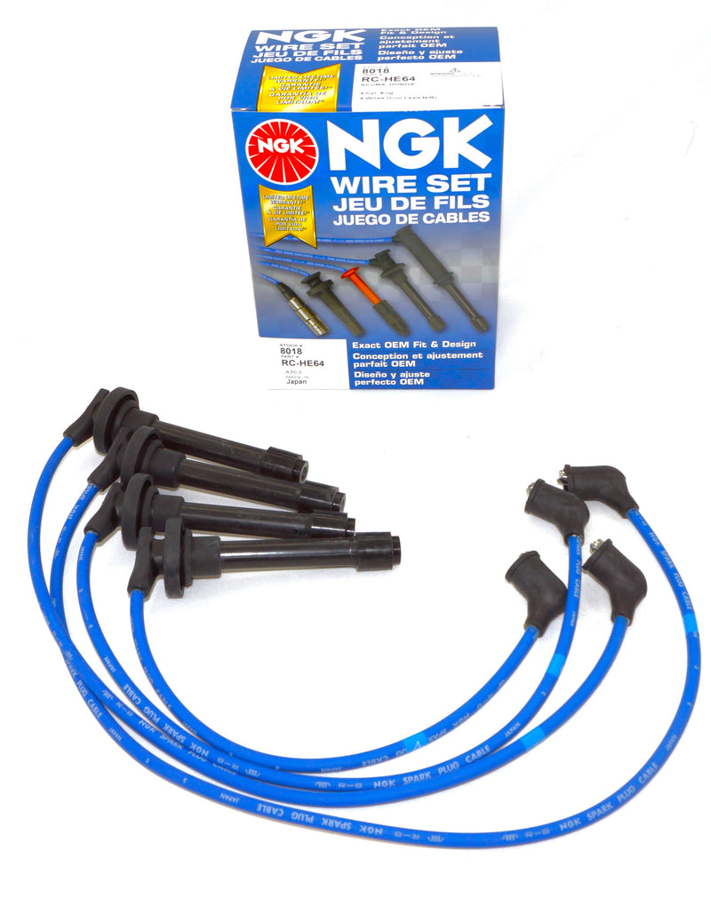 NGK 8018 Spark Plug Wire Set RC-HE64 fits Acura Integra Honda Civic L4