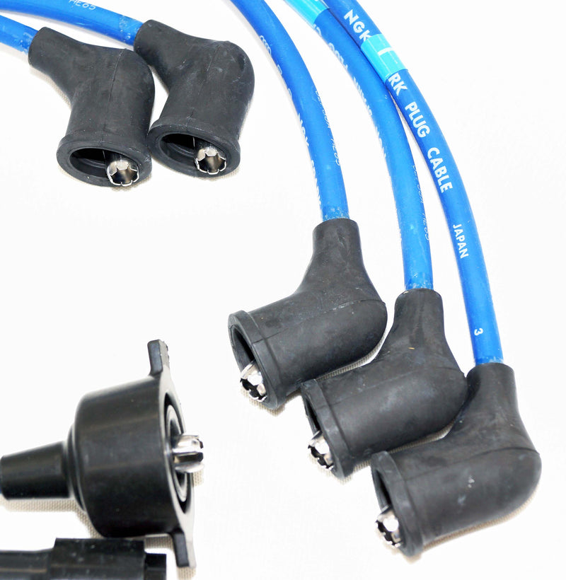 NGK 8019 Spark Plug Wire Set 7mm Blue RC-HE65 fits Honda Prelude 2.2L