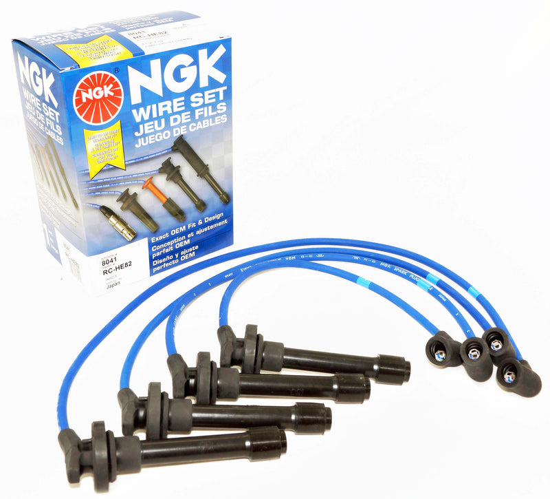 NGK Spark Plug Wire Set 8041 RC-HE82 for Acura Integra Honda CR-V