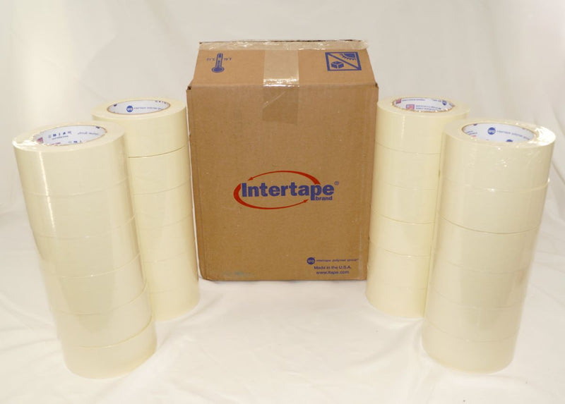 IPG American 513 Utility Grade Paper Masking Tape 2” x 60 yds Natural Beige 87201