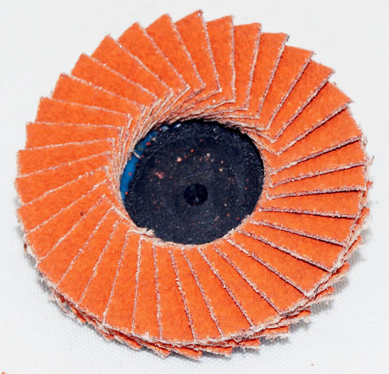 Norton 10 Discs 2 in Blaze Plastic Flat Flap Disc TR (Type III) Type 27 80 Grit - 90148