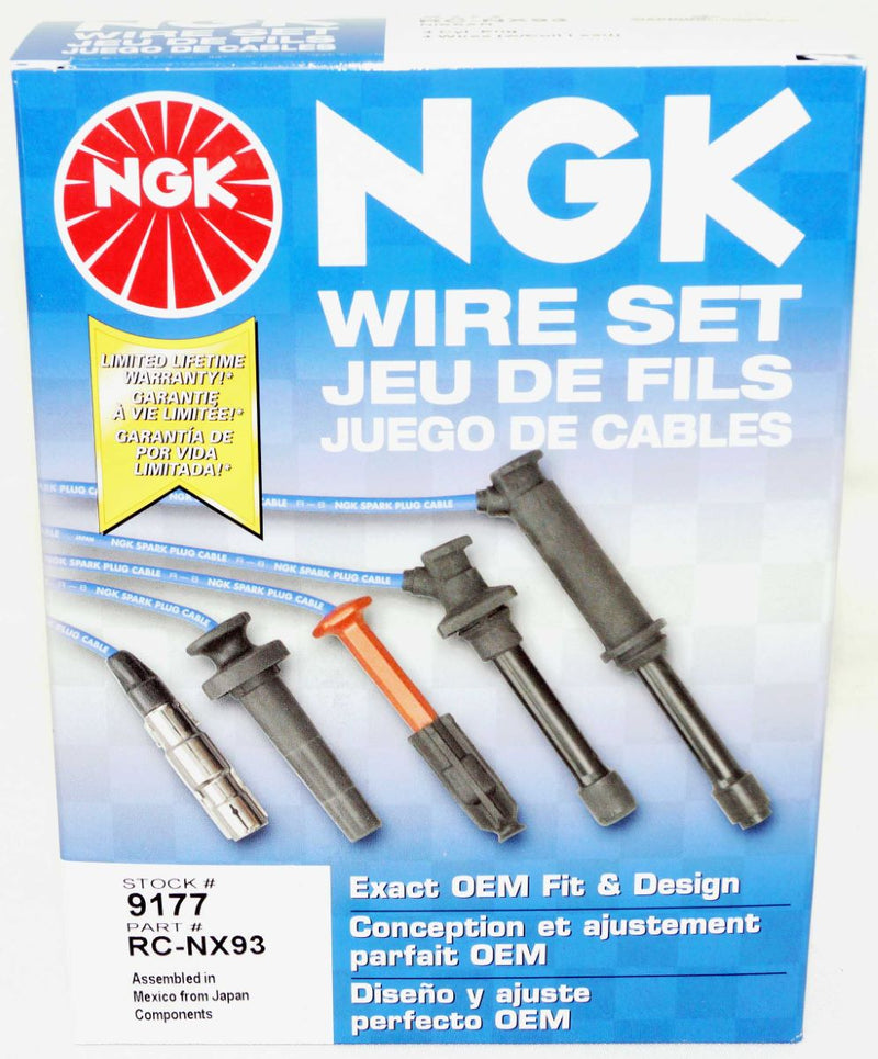 NGK 9177 Spark Plug Wire Set RC-NX93 NX93 fits select Nissan 90-97