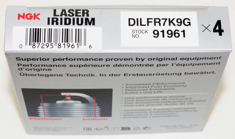 NGK 91961 DILFR7K9G Laser Iridium Spark Plug