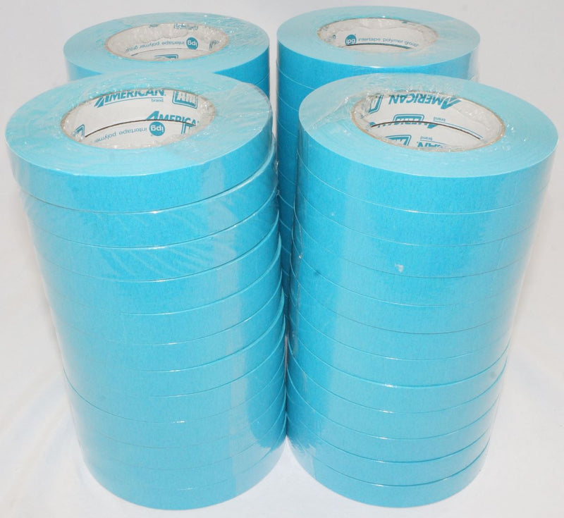 IPG American 3/4" Masking Tape Aqua Blue 18mm x 54.8m AM1855 Sold Individually
