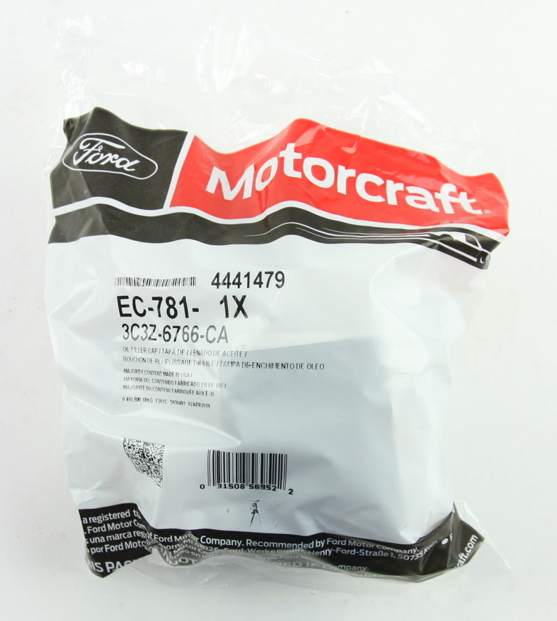 Motorcraft EC781 Ford 3C3Z6766CA Engine Oil Filter Cap with Gasket