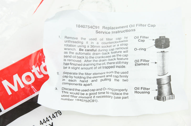Motorcraft EC781 Ford 3C3Z6766CA Engine Oil Filter Cap with Gasket
