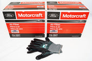 Powerstroke Diesel Air Filter Genuine OEM Motorcraft FA1927 Ford 2 Pack & Gloves - Image 1