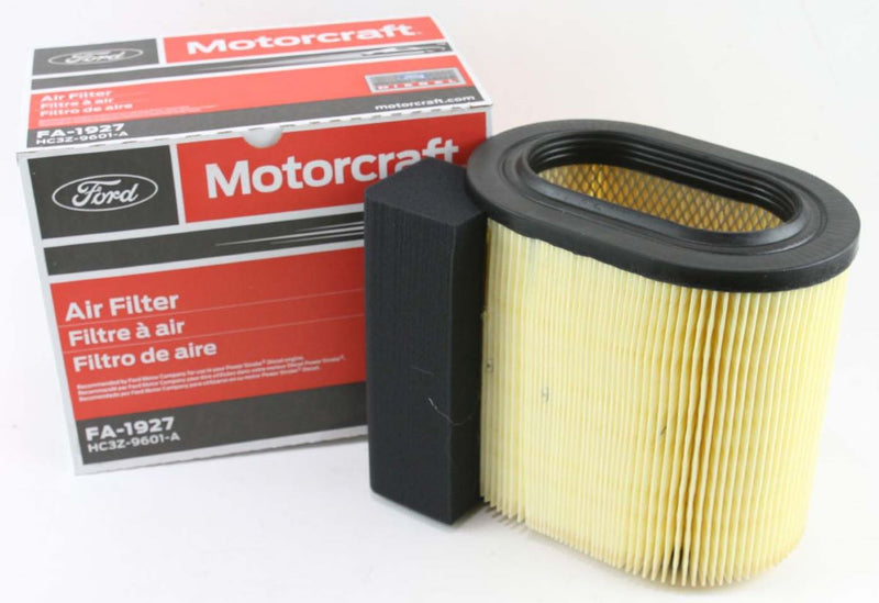 Powerstroke Diesel Air Filter Genuine OEM Motorcraft FA1927 Ford 2 Pack & Gloves - Image 4