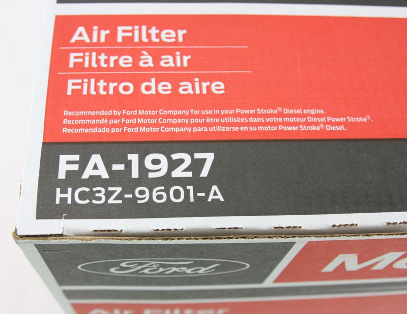 Powerstroke Diesel Air Filter Genuine OEM Motorcraft FA1927 Ford 2 Pack & Gloves - Image 2