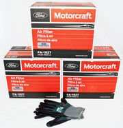 Powerstroke Diesel Air Filter Genuine OEM Motorcraft FA1927 Ford 3 Pack & Gloves - Image 1