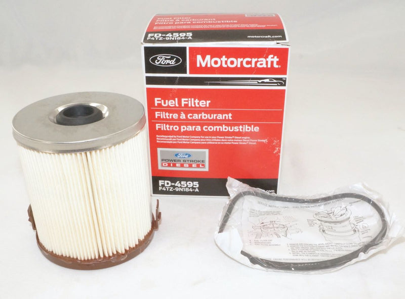 Motorcraft FD4595 Diesel Fuel Filter with Gasket Ford F4TZ9N184A