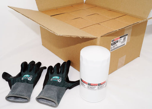 Bulk Case of 12 Motorcraft FL2124S was FL2051S Oil Filter Ford Diesel w/ Gloves - Image 1