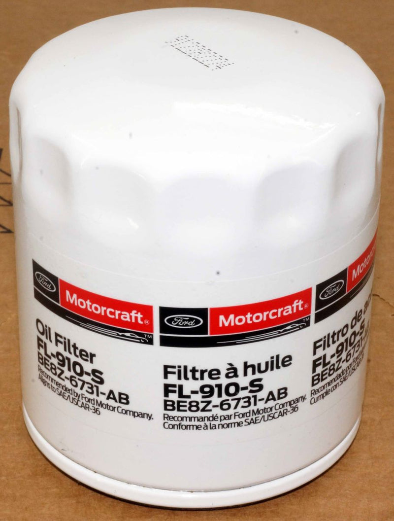 Motorcraft FL910S Engine Oil Filter Ford BE8Z6731AB FL910SB12