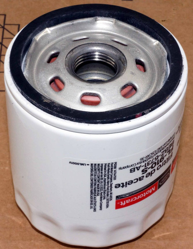 Motorcraft FL910S Engine Oil Filter Ford BE8Z6731AB FL910SB12