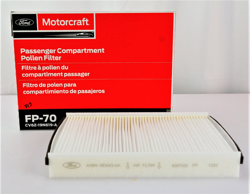 Motorcraft FP70 Ford Cabin Air Filter Ford CV6Z19N619A