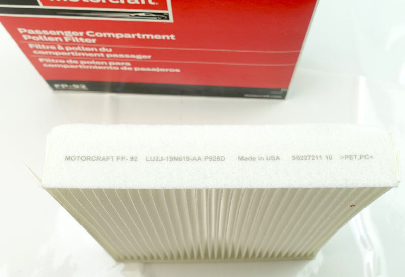 Motorcraft FP92 FP79 Cabin Air Filter Ford KL3Z19N619AA
