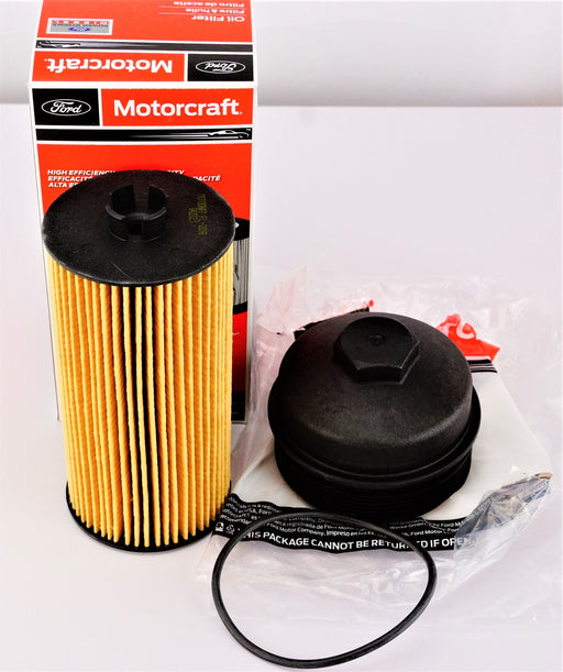 Genuine Motorcraft EC781 & FL2016 Engine Oil Filter Kit with Cap and Gasket - Image 1