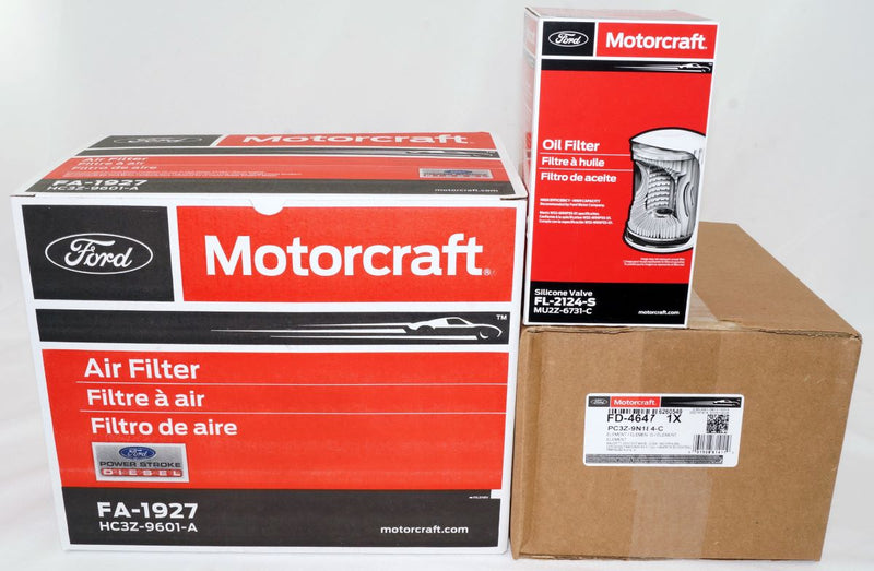 Genuine OEM Motorcraft Diesel Air Fuel and Oil Filter Kit FA1927 FD4647 FL2124S