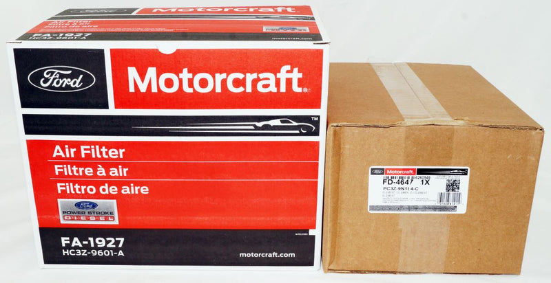 Filter Kit Motorcraft FD4647 and FA1927 Ford 6.7L Powerstroke Super Duty Filters