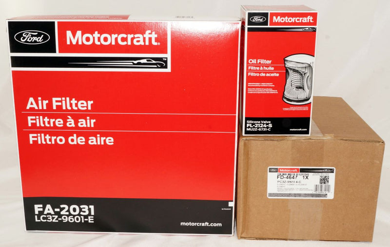Genuine OEM Motorcraft Diesel Air Fuel and Oil Filter Kit FA2031 FD4647 FL2124S