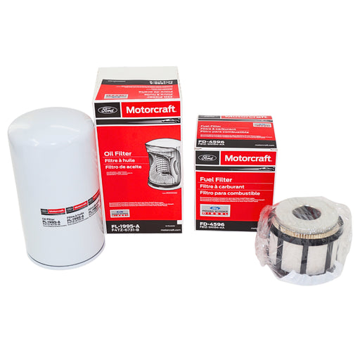 Motorcraft Oil and Fuel Filter Kit for 99-03 Ford 7.3L V8 Powerstroke Diesel - Image 1