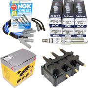 NGK Ignition Wire Set, Ignition Coil and Spark Plug Kit for 07-11 Jeep Wranglers - Image 1