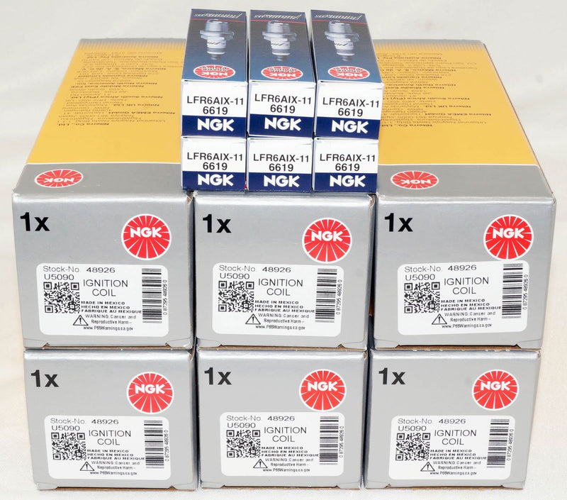 NGK Kit Spark Plugs and Ignition Coils for select 03-15 4.0L V6 Toyota vehicles - Image 2