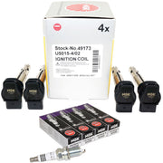 NGK Kit Spark Plugs and Ignition Coils for select 08-18 Volkswagen and Audi - Image 1