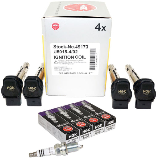 NGK Kit Spark Plugs and Ignition Coils for select 08-18 Volkswagen and Audi - Image 1