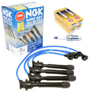 NGK Spark Plugs and Wire Set Kit for 07-12 Elantra 08-09 Spectra 10-11 Soul - Image 1