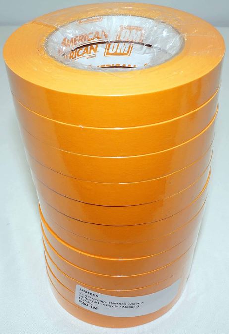 IPG American Orange High Temp Automotive Masking Tape 3/4" x 60yds USA Made