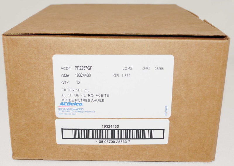 Case of 12 Genuine OEM ACDelco PF2257G Engine Oil Filter GM 55594651 PF2257GF - Image 8