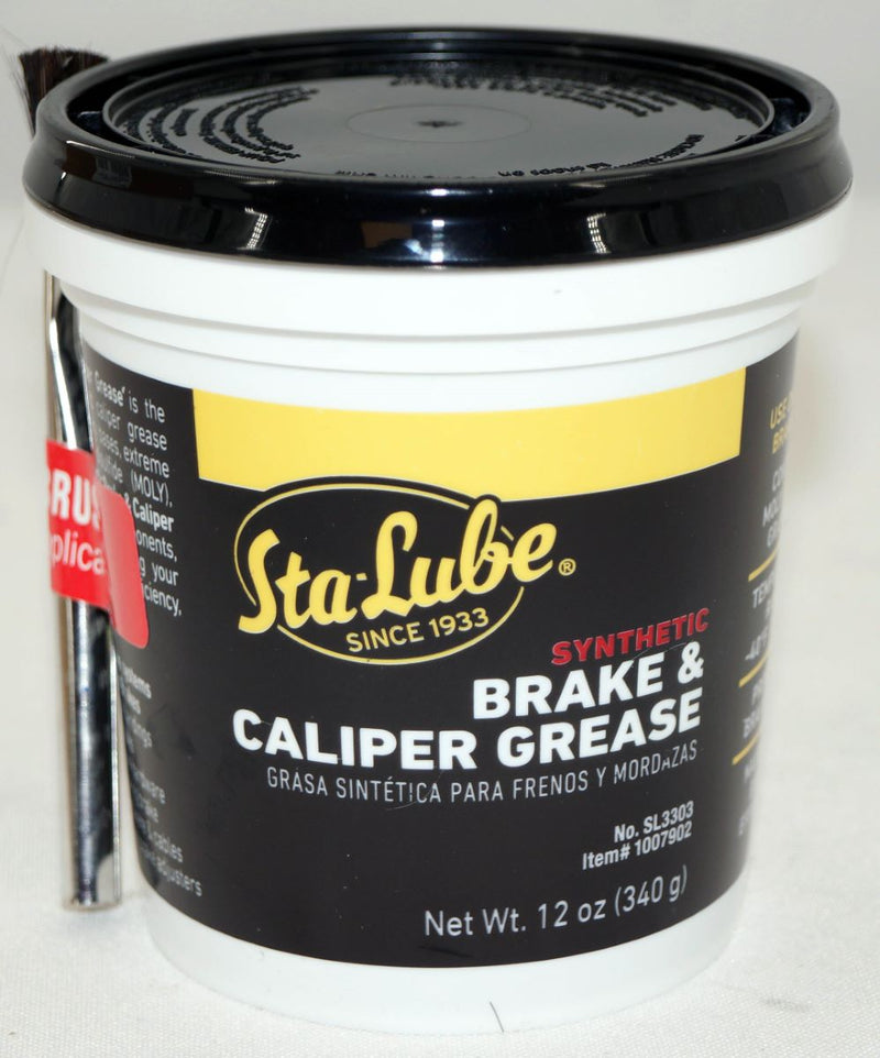 Sta-Lube Synthetic Brake and Caliper Grease 12 oz Tub with Brush SL3303 CRC