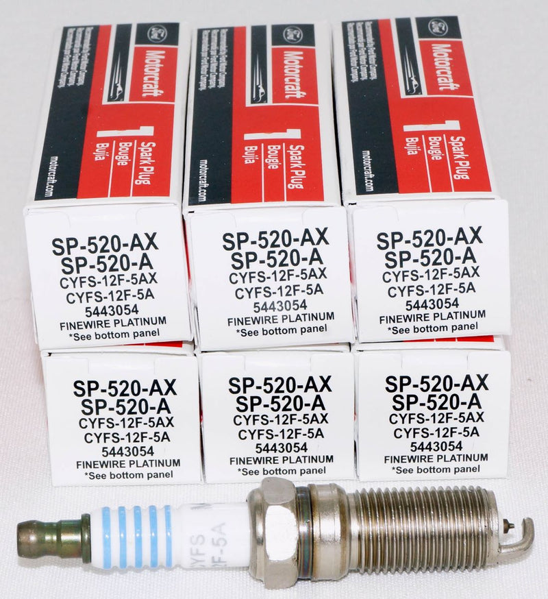 Motorcraft SP520AX Spark Plug Ford CYFS12F5AX SP550A CYFS12F5A