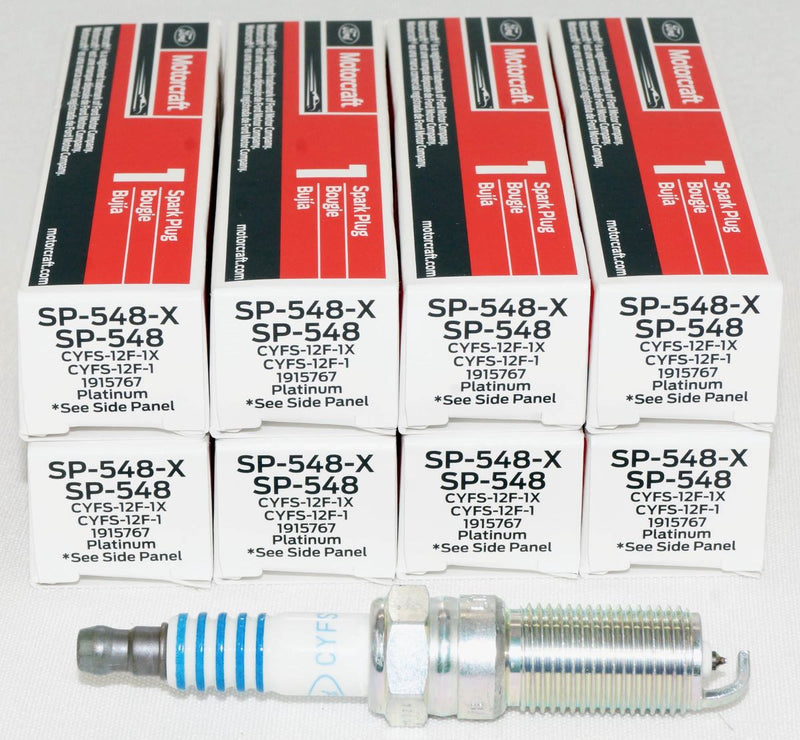 Motorcraft SP548X Platinum Spark Plug Ford CYFS12F1X SP548