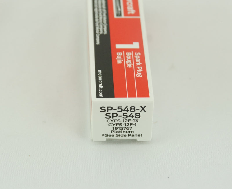 Motorcraft SP548X Platinum Spark Plug Ford CYFS12F1X SP548