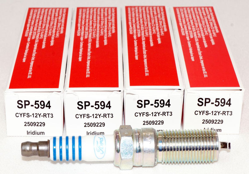 Motorcraft SP594 Ford CYFS12YRT3 Spark Plugs Replaces SP542 SP578