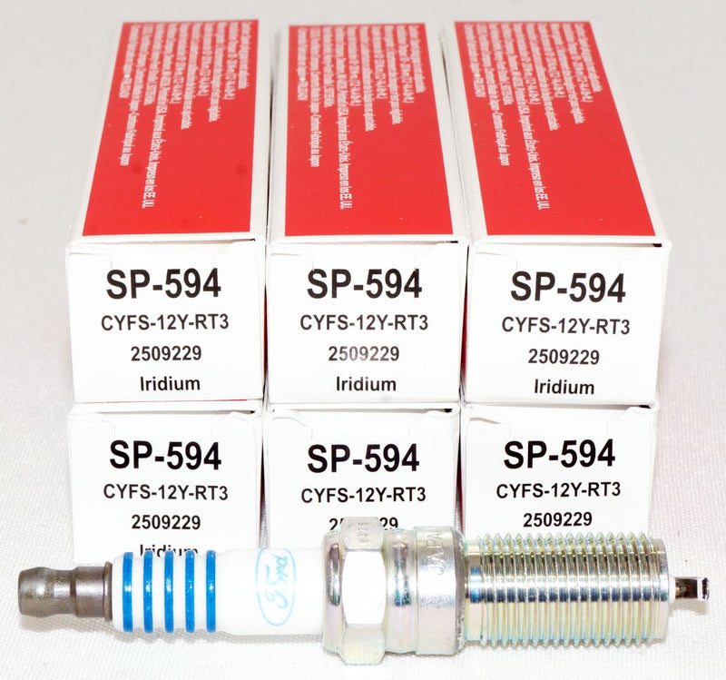 Motorcraft SP594 Ford CYFS12YRT3 Spark Plugs Replaces SP542 SP578