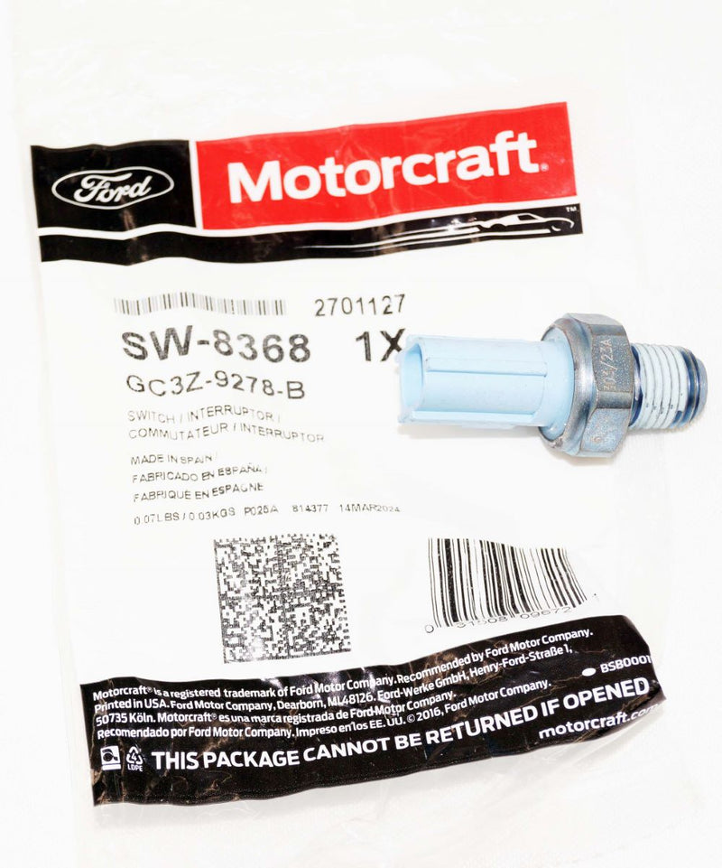 Motorcraft SW8368 Engine Oil Pressure Switch Ford GC3Z9278B